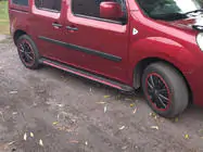 Renault Kangoo 2008–2020 гг. Боковые Подножки Maya Red (2 шт., Алюминий) фото 1