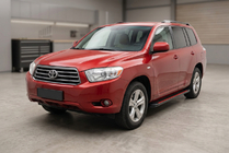 Toyota Highlander 2008-2013 гг. Боковые Подножки Maya Red (2 шт., Алюминий) фото 1