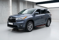 Toyota Highlander 2013-2019 гг. Боковые Подножки Maya Red (2 шт., Алюминий) фото 1
