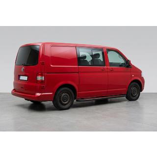 Боковые Подножки Maya Red (2 шт., Алюминий) Volkswagen T5 Transporter 2003-2010 гг. фото 1