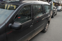 Lada Largus 2012- гг. Наружные молдинги окон нержавейка (4 шт.) фото 5