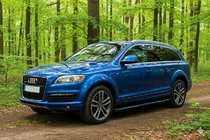 Audi Q7 2005-2015 гг. Боковые Подножки Maya Blue (2 шт., Алюминий) фото 1