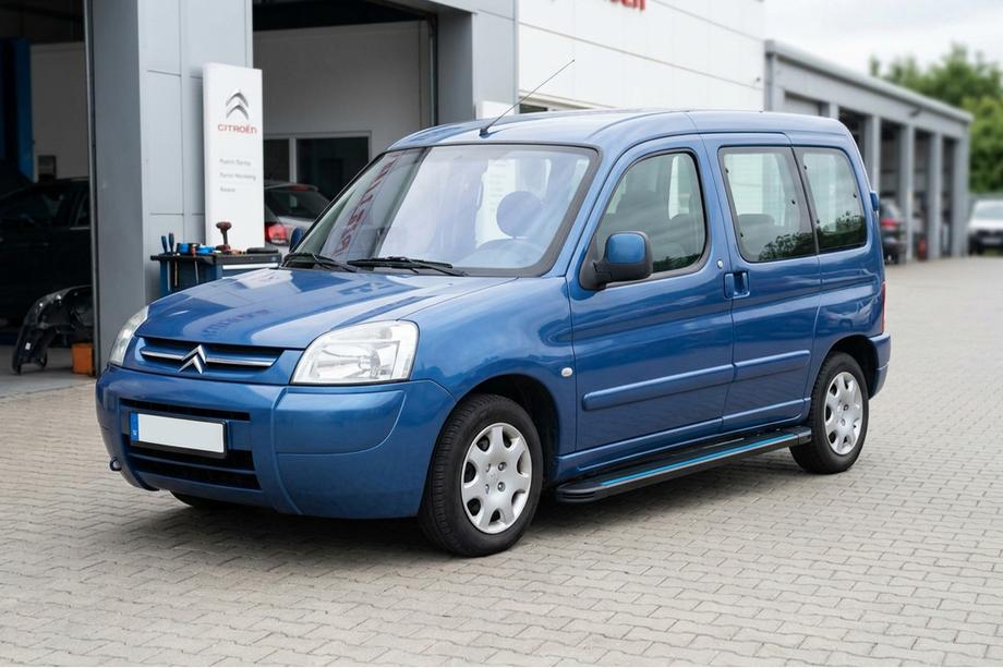 Citroen Berlingo 1996-2008 гг. Боковые Подножки Maya Blue (2 шт., Алюминий) Image