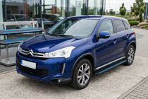 Citroen C-4 Aircross 2012-2017 гг. Боковые Подножки Maya Blue (2 шт., Алюминий) фото 1