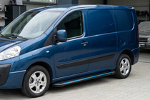 Citroen Jumpy 2007–2017 гг. Боковые Подножки Maya Blue (2 шт., Алюминий) фото 1
