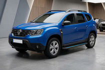 Dacia Duster 2018-2024 гг. Боковые Подножки Maya Blue (2 шт., Алюминий) фото 1