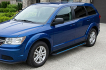 Fiat Freemont 2011-2016 гг. Боковые Подножки Maya Blue (2 шт., Алюминий) фото 1