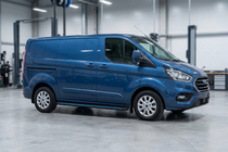 Ford Custom 2013-2022 гг. Боковые Подножки Maya Blue (2 шт., Алюминий) фото 1