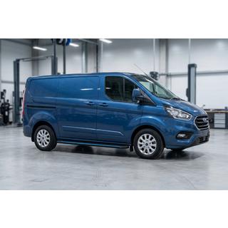 Боковые Подножки Maya Blue (2 шт., Алюминий) Ford Custom 2013-2022 гг. фото 1