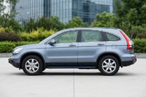 Honda CRV 2007-2011 гг. Боковые Подножки Maya Blue (2 шт., Алюминий) фото 1