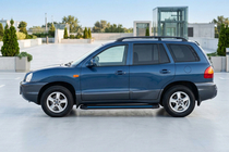 Hyundai Santa Fe 1 2000-2006 гг. Боковые Подножки Maya Blue (2 шт., Алюминий) фото 1