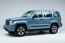 Jeep Cherokee/Liberty 2007-2013 гг. Боковые Подножки Maya Blue (2 шт., Алюминий) фото 1