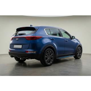 Боковые Подножки Maya Blue (2 шт., Алюминий) Kia Sportage 2015-2021 гг. фото 1