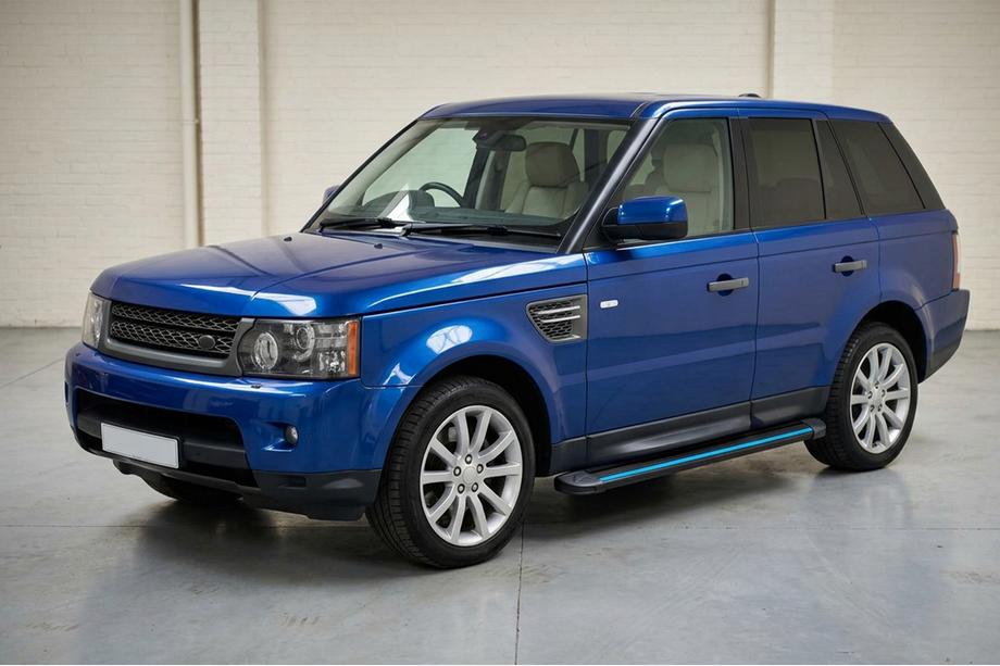 Range Rover Sport 2005-2013 гг. Боковые Подножки Maya Blue (2 шт., Алюминий) Image