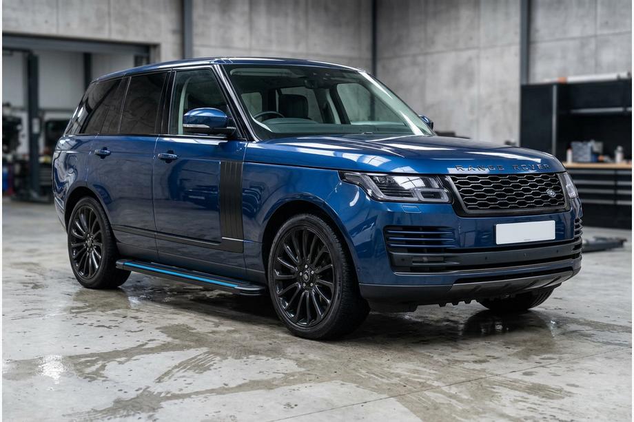 Range Rover IV L405 2013-2021 гг. Боковые Подножки Maya Blue (2 шт., Алюминий) Image