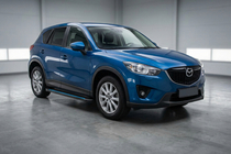 Mazda CX-5 2012-2017 гг. Боковые Подножки Maya Blue (2 шт., Алюминий) фото 1