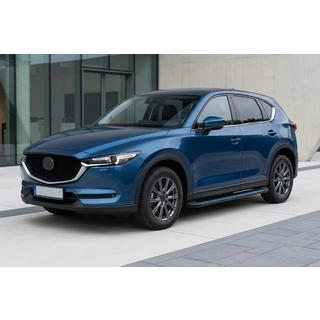 Боковые Подножки Maya Blue (2 шт., Алюминий) Mazda CX-5 2017–2025 гг. фото 1