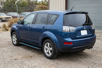 Mitsubishi Outlander 2006-2012 гг. Боковые Подножки Maya Blue (2 шт., Алюминий) фото 1