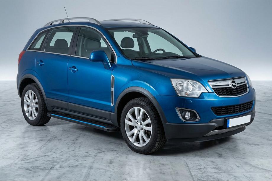 Opel Antara 2006-2017 гг. Боковые Подножки Maya Blue (2 шт., Алюминий) 2007-2015 Image