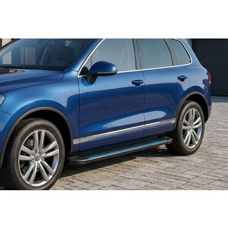 Боковые Подножки Maya Blue (2 шт., Алюминий) Porsche Cayenne 2003–2010 гг. фото 1