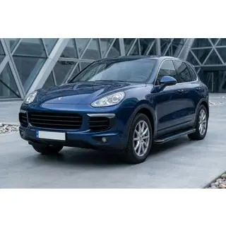 Боковые Подножки Maya Blue (2 шт., Алюминий) Porsche Cayenne 2010-2017 гг. фото 1