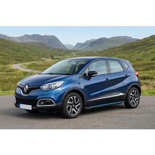 Боковые Подножки Maya Blue (2 шт., Алюминий) Renault Captur 2013-2019 гг. фото 1