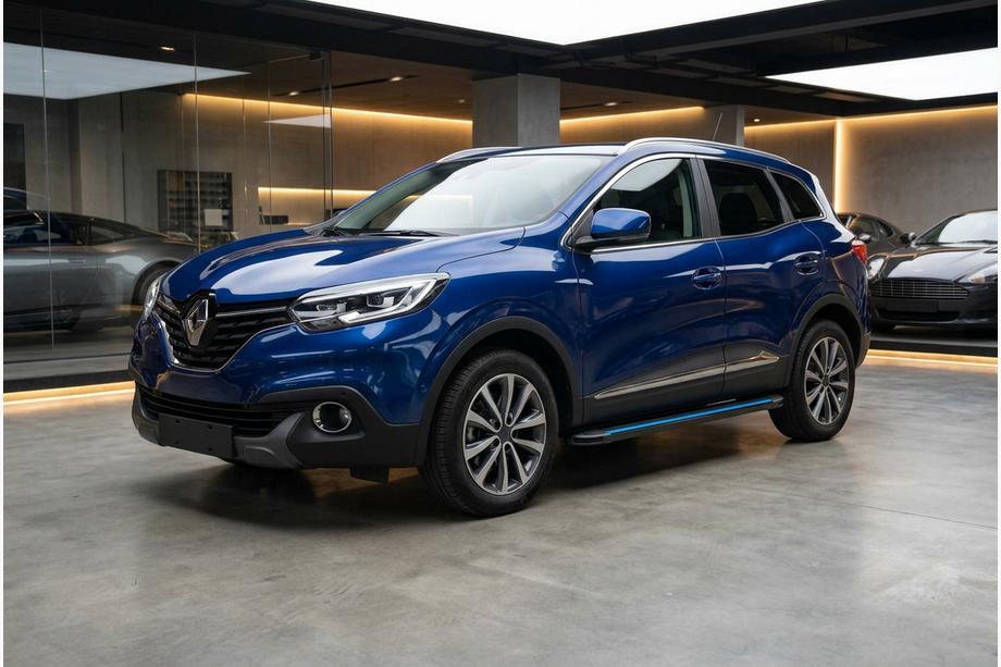 Renault Kadjar 2015-2022 гг. Боковые Подножки Maya Blue (2 шт., Алюминий) Image