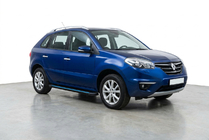 Renault Koleos 2008-2016 гг. Боковые Подножки Maya Blue (2 шт., Алюминий) фото 1