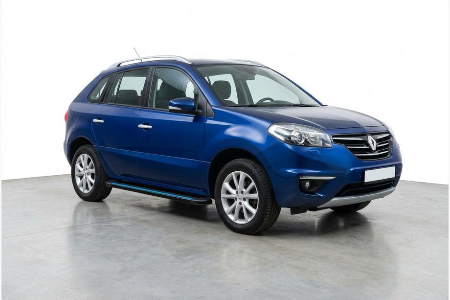 Renault Koleos 2008-2016 гг. Боковые Подножки Maya Blue (2 шт., Алюминий) Image