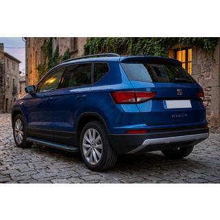Боковые Подножки Maya Blue (2 шт., Алюминий) Seat Ateca 2016- гг. фото 1