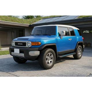 Боковые Подножки Maya Blue (2 шт., Алюминий) Toyota FJ Cruiser 2006-2022 гг. фото 1