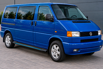 Volkswagen T4 Transporter 1990-2003 гг. Боковые Подножки Maya Blue (2 шт., Алюминий) фото 1