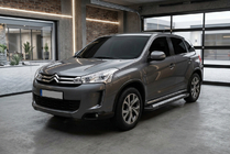 Citroen C-4 Aircross 2012-2017 гг. Боковые пороги New Vision Black (2 шт., алюминий) фото 1