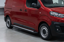 Citroen Jumpy/Dispatch 2017- гг. Боковые Подножки Vision New Black (2 шт., Алюминий) фото 1
