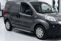 Citroen Nemo 2007-2017 гг. Боковые пороги New Vision Black (2 шт., алюминий) фото 1