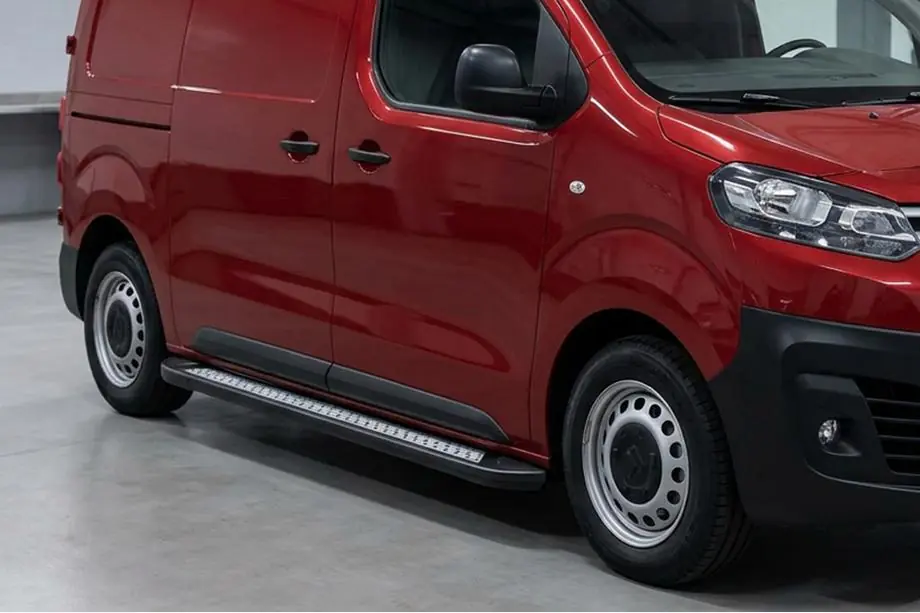 Citroen SpaceTourer 2016- гг. Боковые Подножки Vision New Black (2 шт., Алюминий) Image