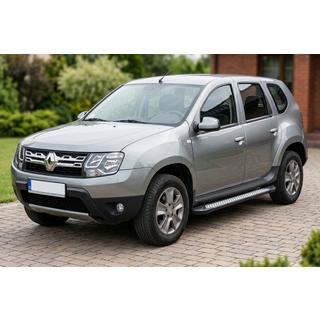 Боковые пороги New Vision Black (2 шт., алюминий) Dacia Duster 2008-2018 гг. фото 1