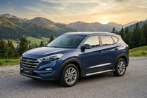 Hyundai Tucson TL 2016-2021 гг. Боковые пороги New Vision Black (2 шт., алюминий) фото 1