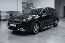 Kia Niro 2016–2021 гг. Боковые пороги New Vision Black (2 шт., алюминий) фото 1