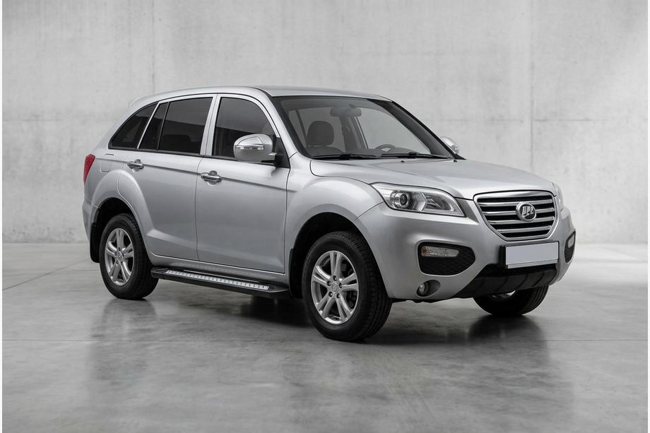 Lifan X60 2011- гг. Боковые пороги New Vision Black (2 шт., алюминий) Image