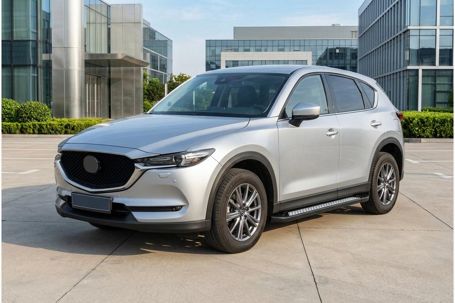 Mazda CX-5 2017–2025 гг. Боковые пороги New Vision Black (2 шт., алюминий) Image