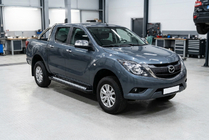 Mazda BT-50 2012- гг. Боковые пороги New Vision Black (2 шт., алюминий) фото 1