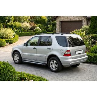 Боковые пороги New Vision Black (2 шт., алюминий) Mercedes ML W163 1997-2005 гг. фото 1