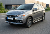 Mitsubishi ASX 2010-2023 гг. Боковые пороги New Vision Black (2 шт., алюминий) фото 1