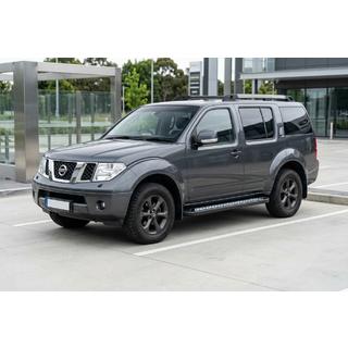 Боковые пороги New Vision Black (2 шт., алюминий) Nissan Pathfinder R51 2005-2014 гг. фото 1