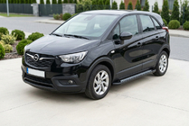 Opel Crossland X 2017-2024 гг. Боковые пороги New Vision Black (2 шт., алюминий) фото 2