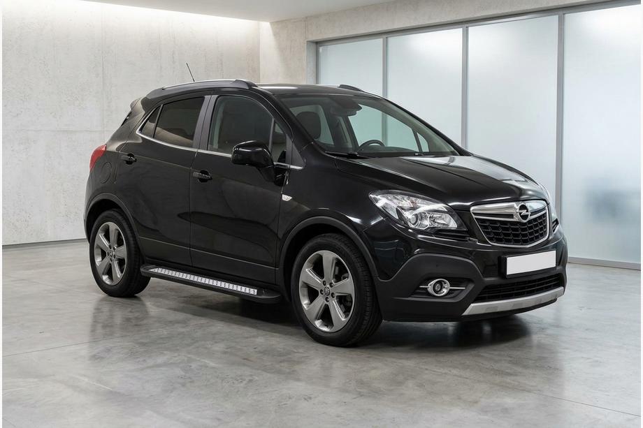 Opel Mokka 2012-2021 гг. Боковые пороги New Vision Black (2 шт., алюминий) Image