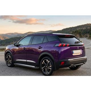 Боковые пороги New Vision Black (2 шт., алюминий) Peugeot 3008 2016-2023 гг. фото 1