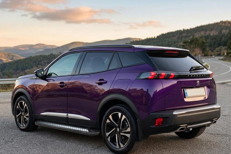 Peugeot 3008 2016-2023 гг. Боковые пороги New Vision Black (2 шт., алюминий) Image