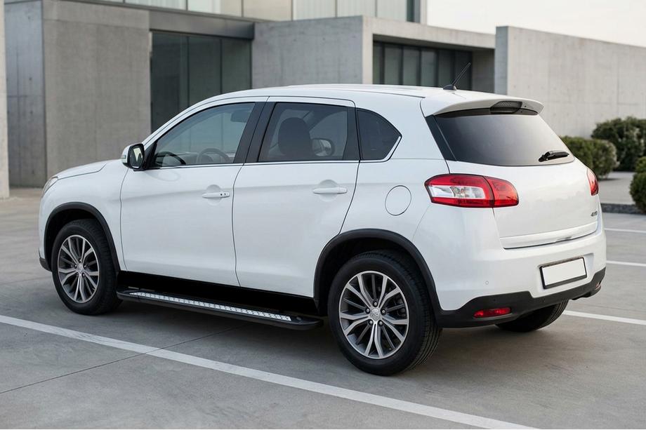Peugeot 4008 2012-2017 гг. Боковые пороги New Vision Black (2 шт., алюминий) Image